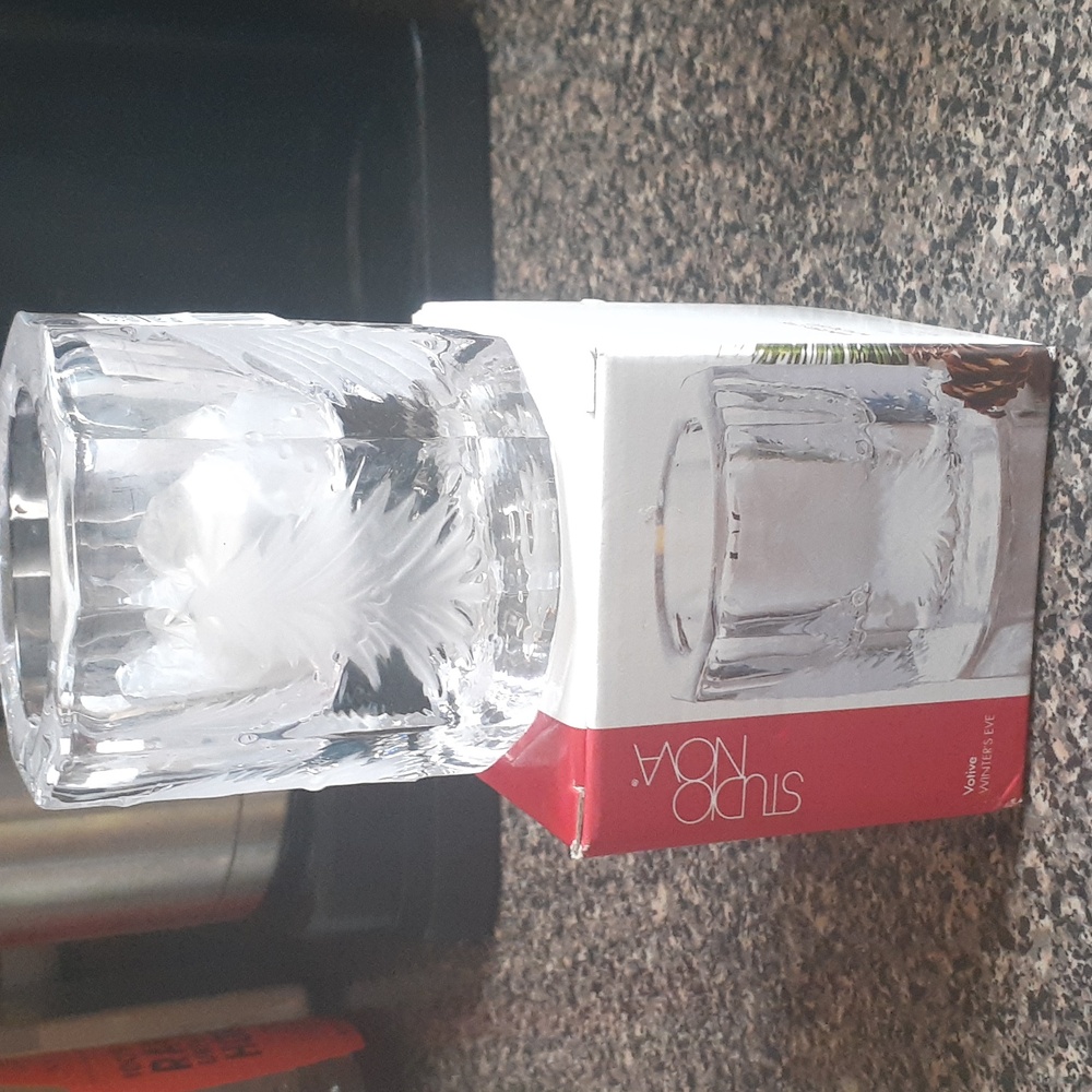 New!StudioNova engraved votive holder.